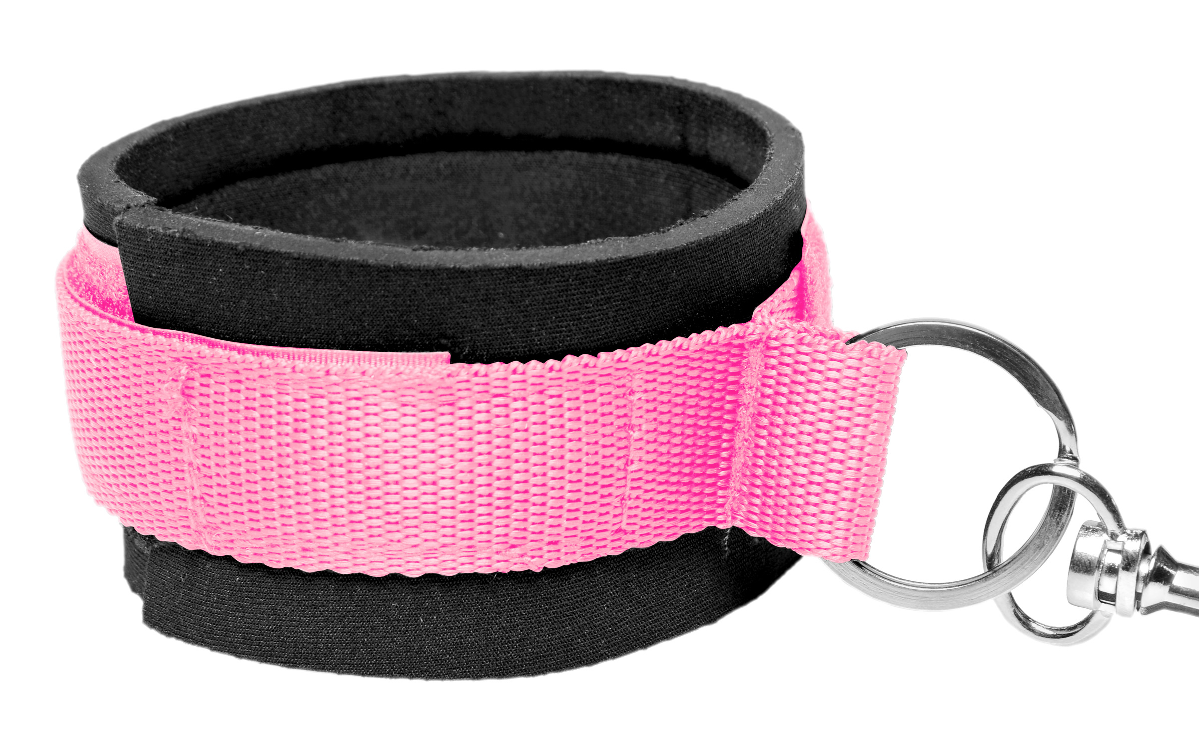 The Frisky Bedroom Restraint Kit is portable and easily restrains with H-shaped straps that fit underneath any size bed and reach around to securely cuff ankles and wrists and restrict movement. The sturdy Neoprene cuffs are soft and comfortable