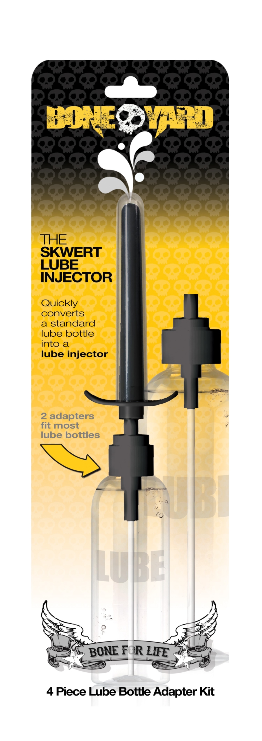 that lets you inject the perfect amount of lubricant with no backflow. The injector also comes with a sanitary storage/travel cap. The hose attachment can be cut to fit multiple size bottles.</p>