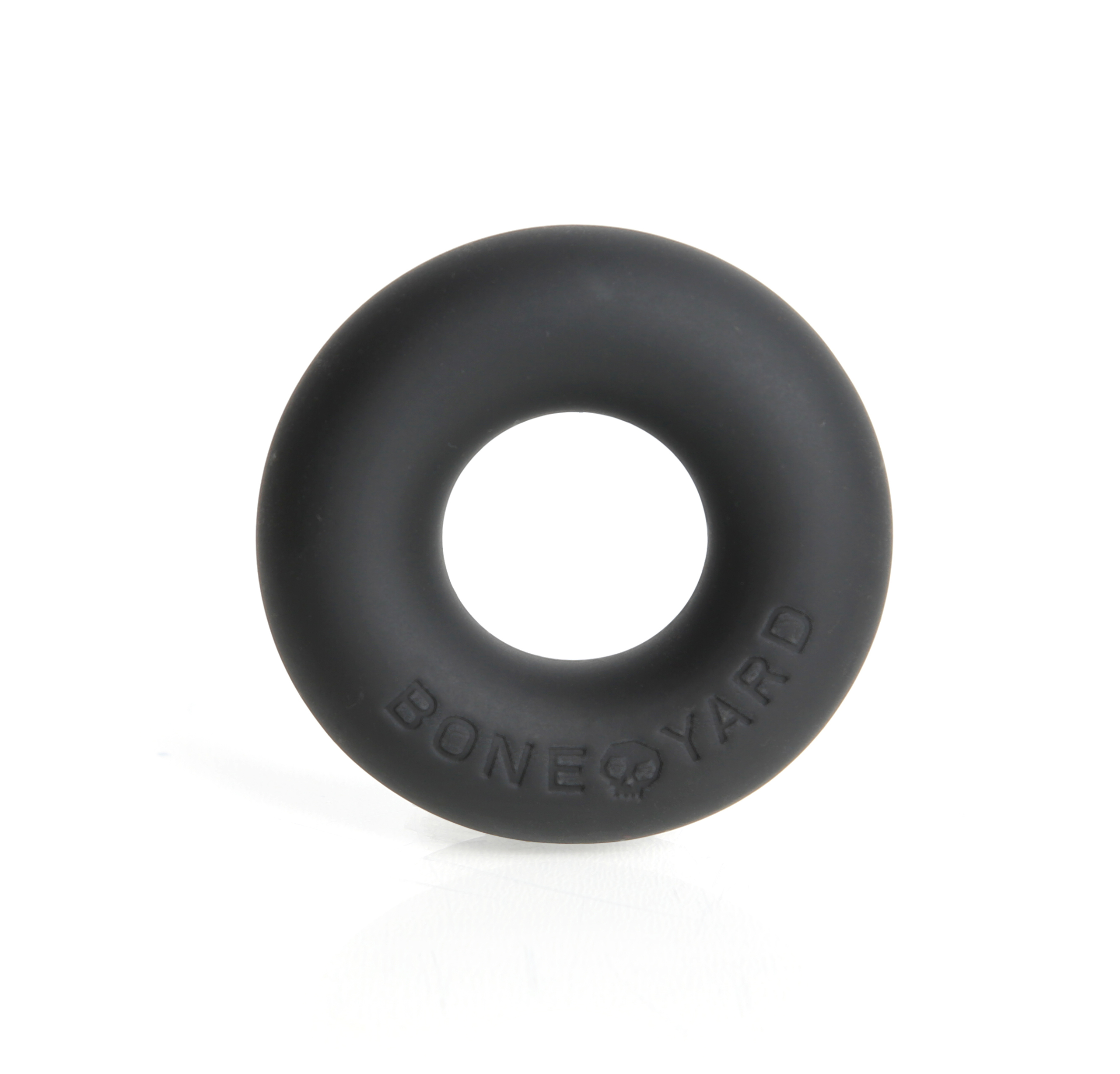 "2":"The Boneyard Ultimate Silicone Cock Ring is the must-have man toy for every man’s arsenal. The premium donut shaped ring is designed with superior materials and production thus increasing both comfort and lifespan. The powerful and iconic Boneyard-branded design has a sleek soft touch silicone finish and features a superior and durable stretch. nnThe rings provide all day comfort when wearing under your jeans or swimsuit to show off that perfect man bulge. They will also withstand the punishment of your longest play sessions time and time again. Available in Black or Clear.nnExternal Diameter 2.0” (50mm) nInternal Diameter .8” (20mm)nnThick Girth for Powerful ErectionnNo Roll Comfort FitnXtreme Durabilityn100% Soft Touch Siliconen3 X StretchnnThis product is safe with all lubricants