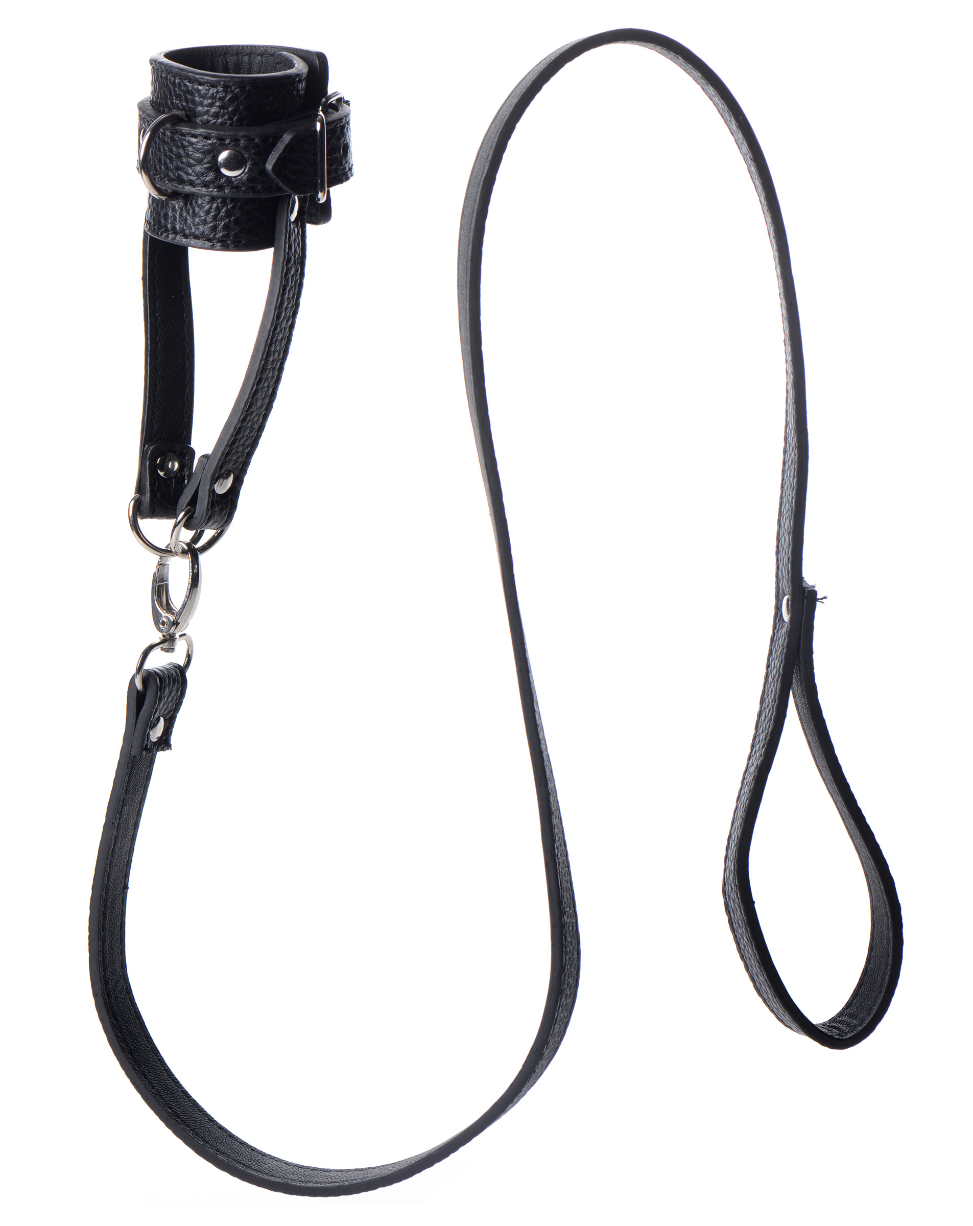 creating a unique sensation that will keep him on edge! Attach the leash to the D-ring on the front or on the straps at the bottom