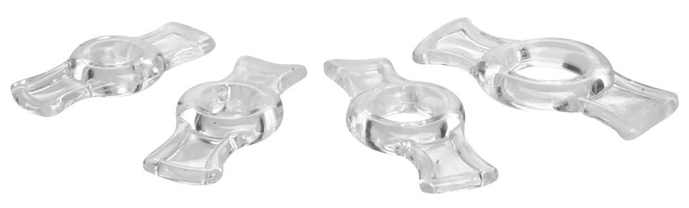 Endurance Clear 4 Ring Penis Set - Image 2