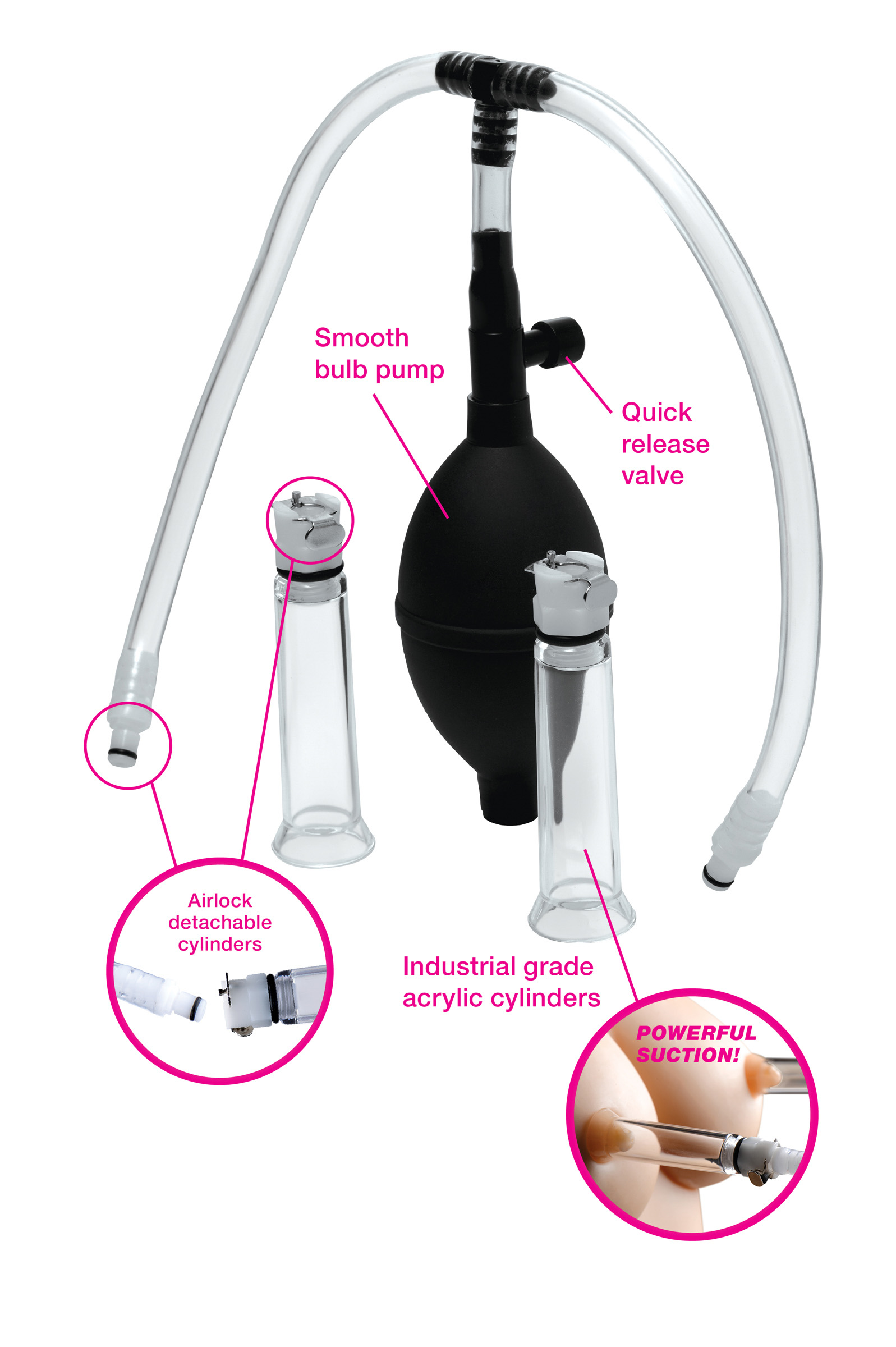 a quick release valve allows you to immediately release the pressure