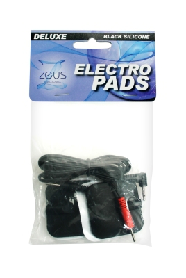 Now you can enjoy Zeus Premium Silicone Electro Pads in sexy black! These high quality electro-stimulation pads have great conductive qualities and lower resistance than most pads. Compatible with all Zeus power units.Measurements: Pads are 1.75 inches square