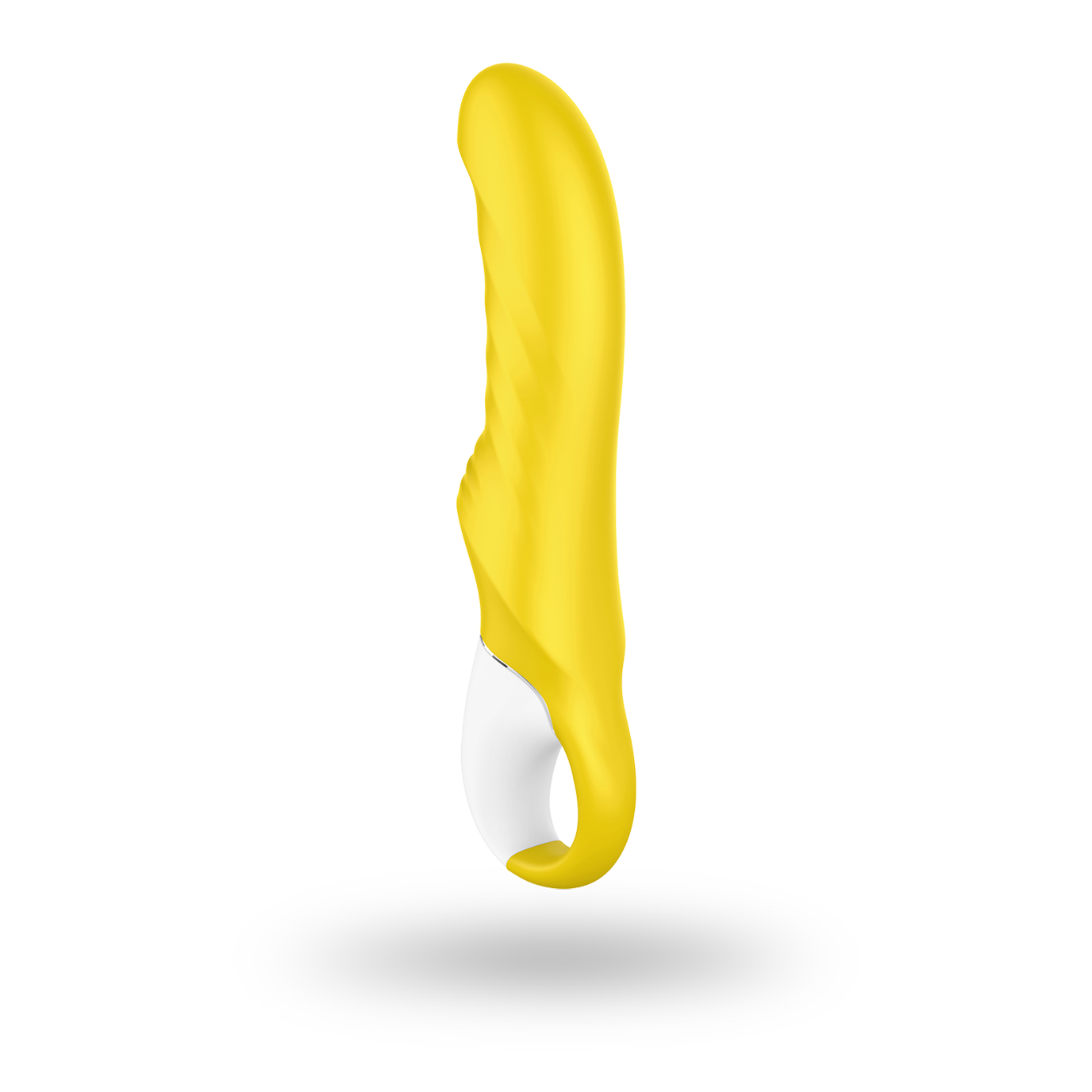 In Sunny Yellow and with a special ribbed structure we present our Satisfyer Vibes Yummy Sunshine. It is also a smaller G-Spot vibrator and has the features like the rest of the family