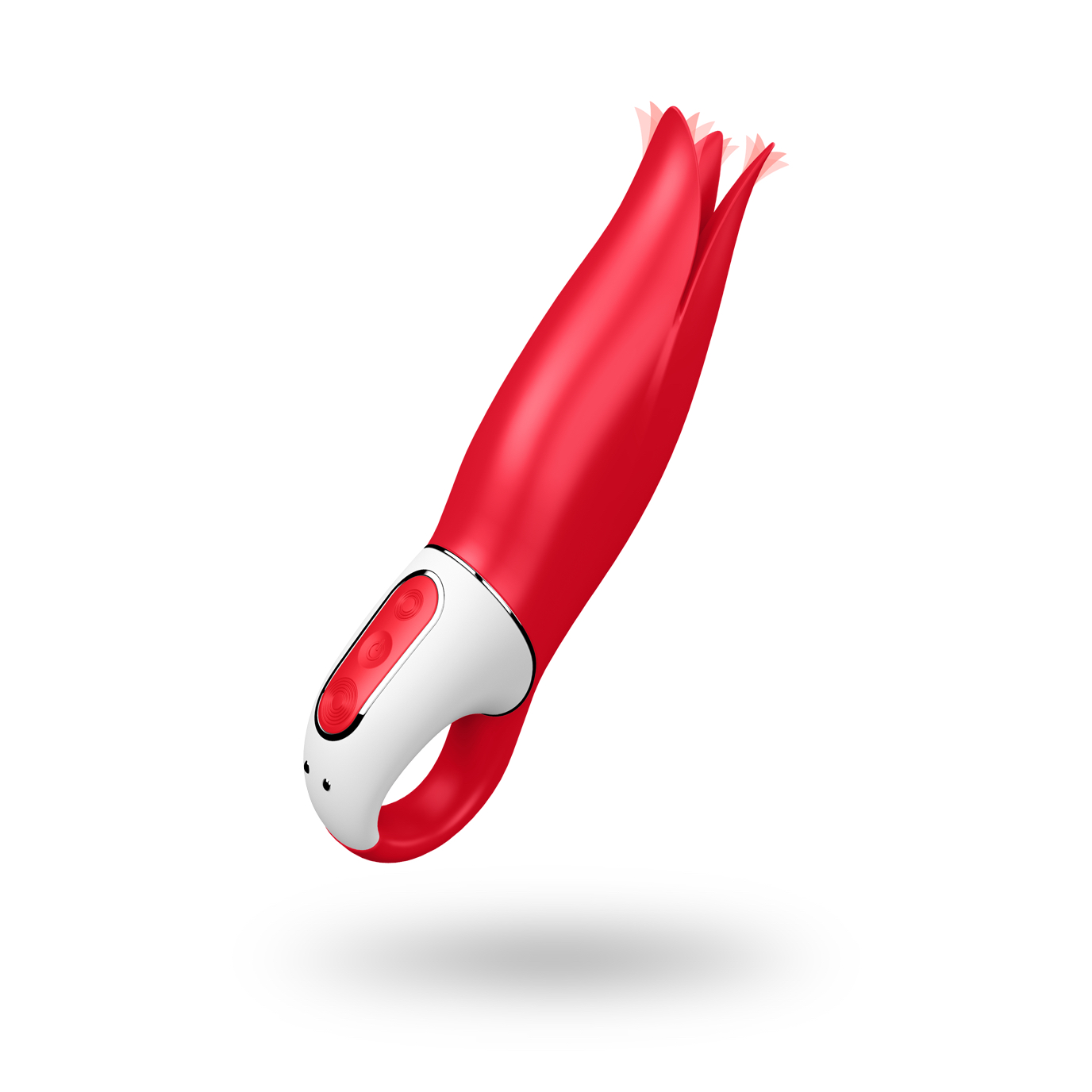 we created the Satisfyer Vibes Power Flower in radiant Strawberry Red. Due to the narrow