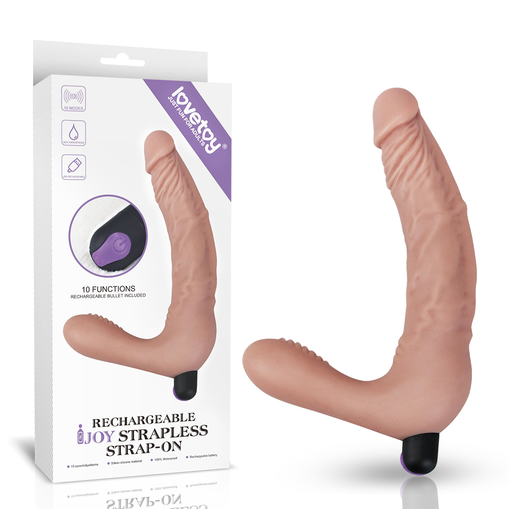 <li><span><span><span>Rechargeable silicone strapless strap-on dildo</span></span></span></li>