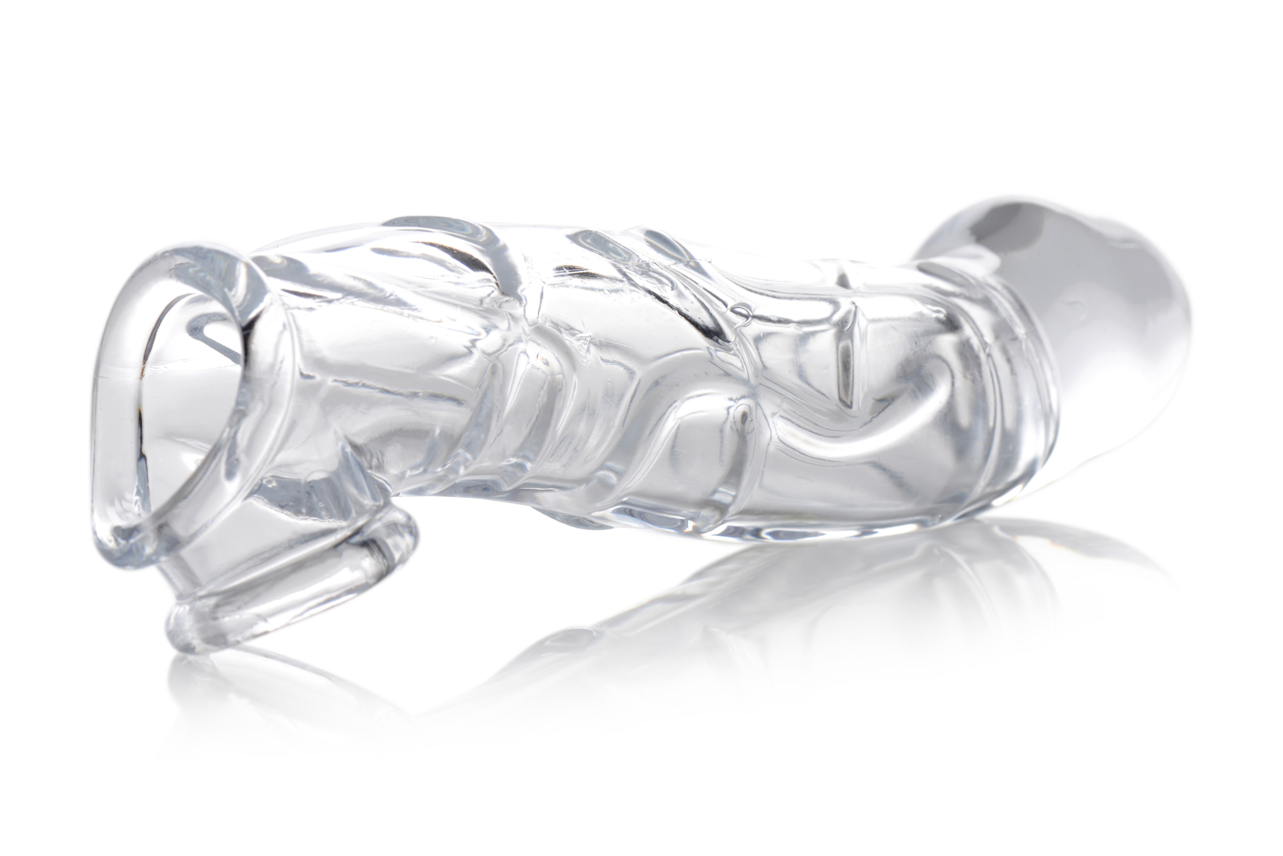 along with a subtle curved shape will deliver a new kind of internal massage. Just lube up and put your entire package through the first hole