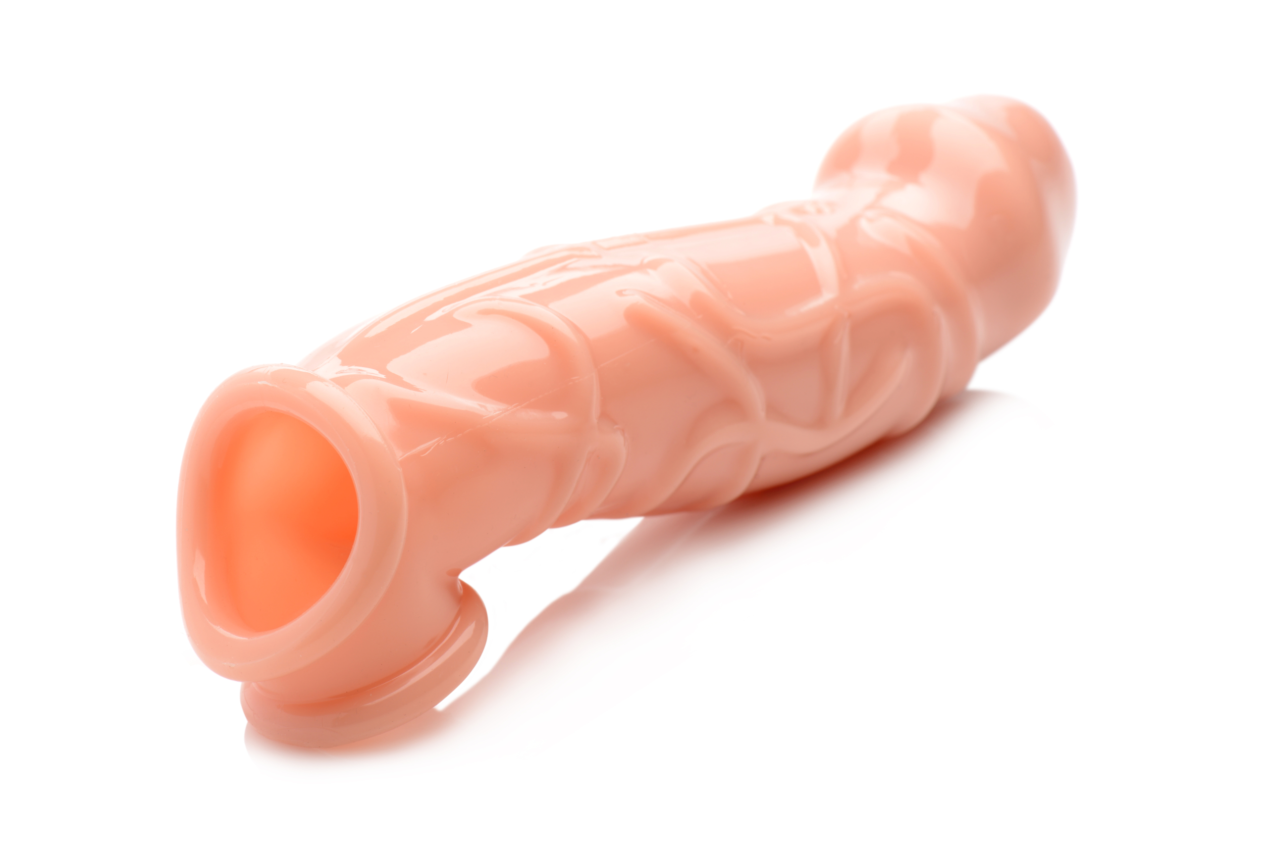 along with a subtle curved shape will deliver a new kind of internal massage. Just lube up and put your entire package through the first hole