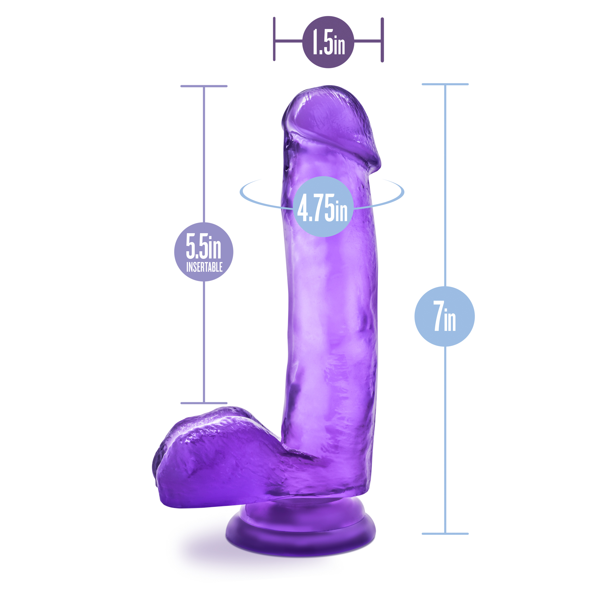 Sweet n' Hard is a sweet and eye-catching toy. This sweet dong has the perfect length and girth to satisfy and is made of soft