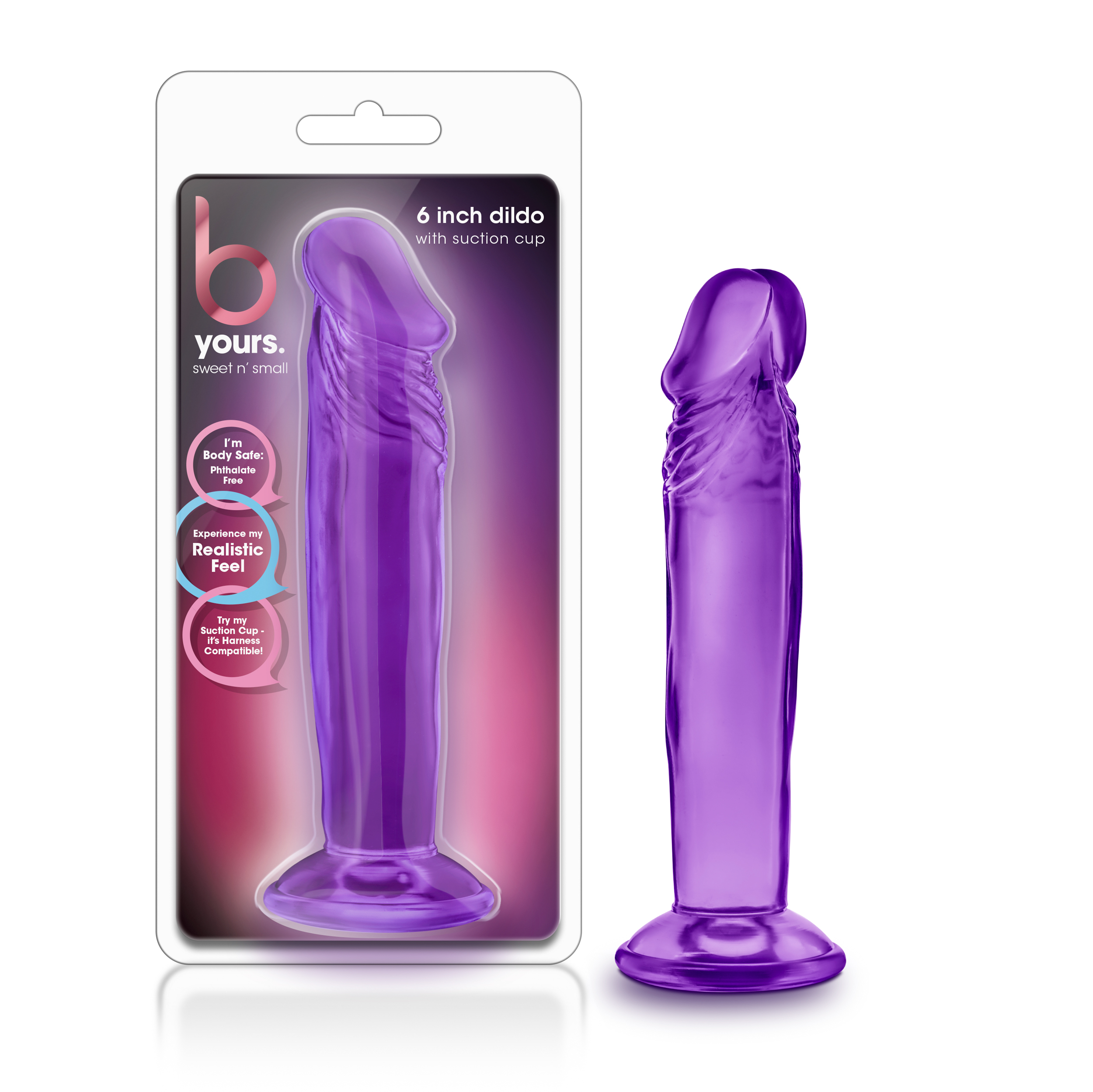 which is body safe and phthalate-free. Available in 3 delicious rock-candy colors: purple
