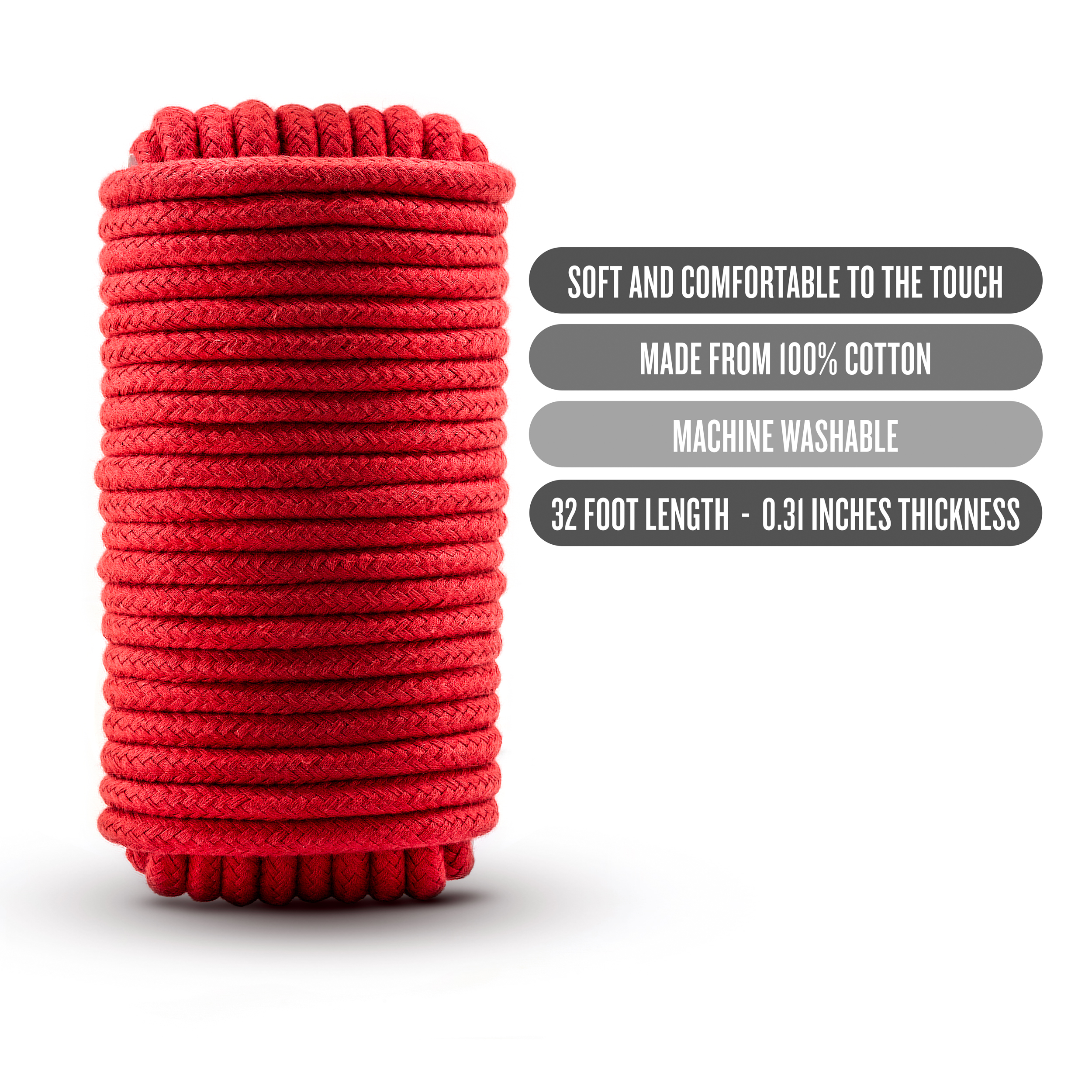 sensual rope. Cotton rope is traditionally associated with Japanese Shibari rope bondage and will hold your knots tightly. Naturally