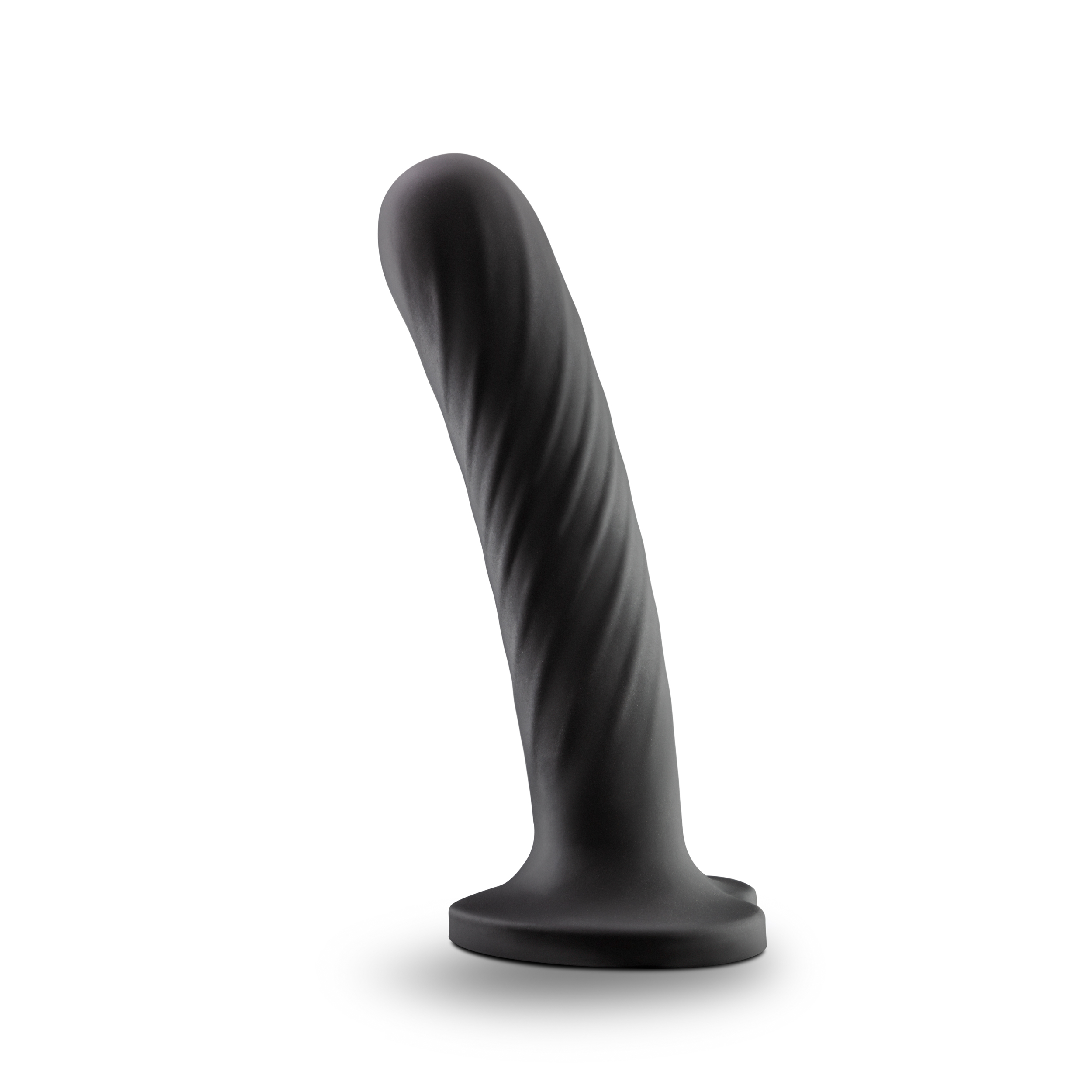 The Temptasia Twist Large delivers swirling texture that's perfect for gentle G-spot or anal canal stimulation! Its cute heart-shaped base includes a strong suction cup and is harness compatible. Either solo or with your partner