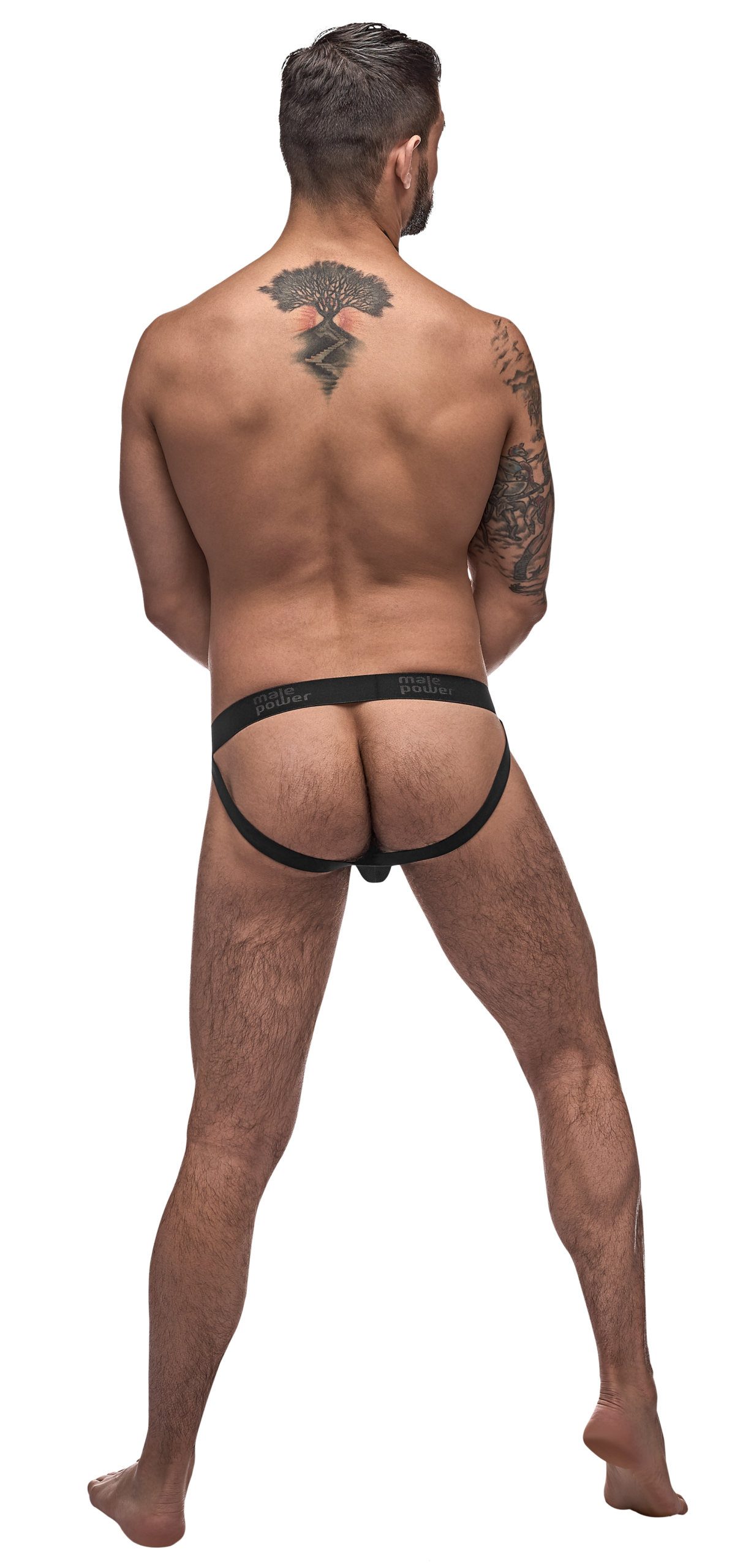 this style includes: A rip off jock featuring a breakaway front pouch with velcro tabs