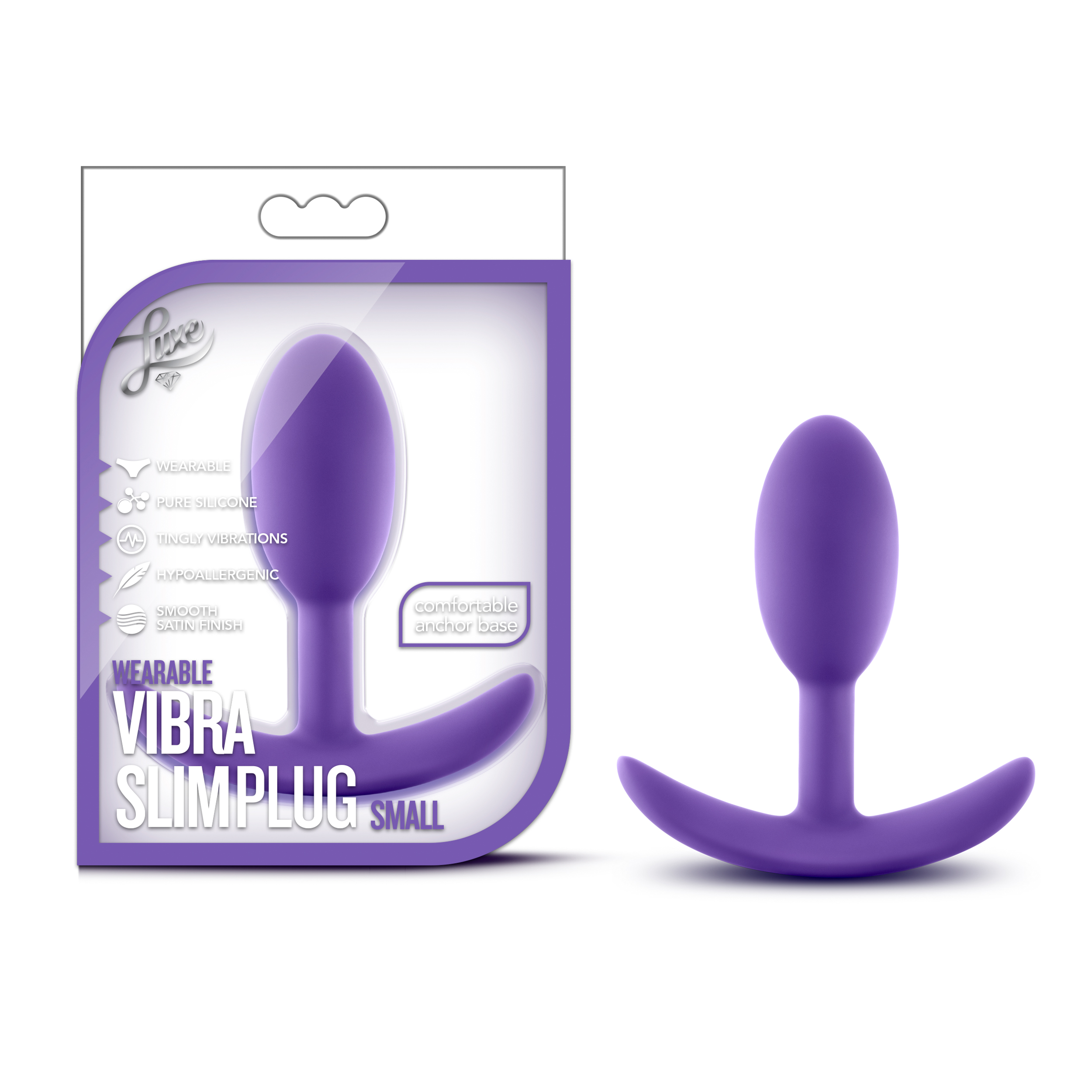 the Luxe Wearable Vibra Slim Plug is body safe