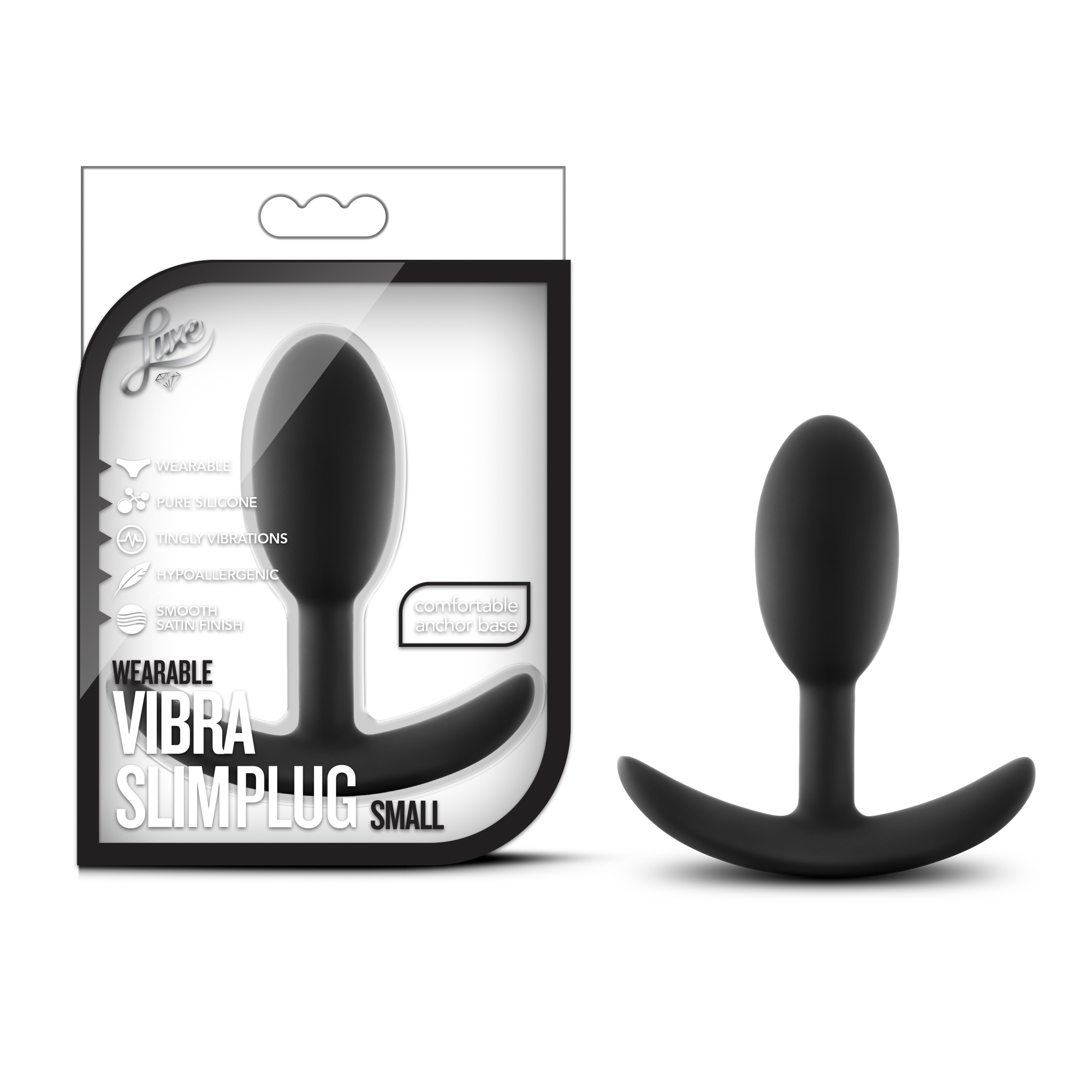 the Luxe Wearable Vibra Slim Plug is body safe