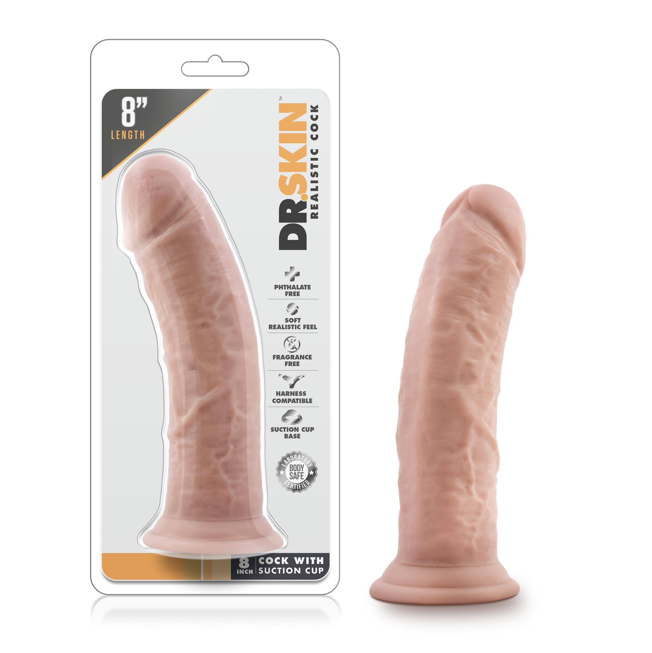 nor latex. To clean use soap and water or a toy cleaner then let air dry.</p><ul><li>THICK - Extra Girth For Those Seeking To Stretch Their Limits</li><li>REAL FEEL - Detailed for a Realistic Look and Feel</li><li>VERSATILE - Strong Suction Cup and O-Ring Harness Compatible</li><li>PEACE OF MIND - Made of Body Safe Non Porous PVC. Contains No Synthetic Fragrance