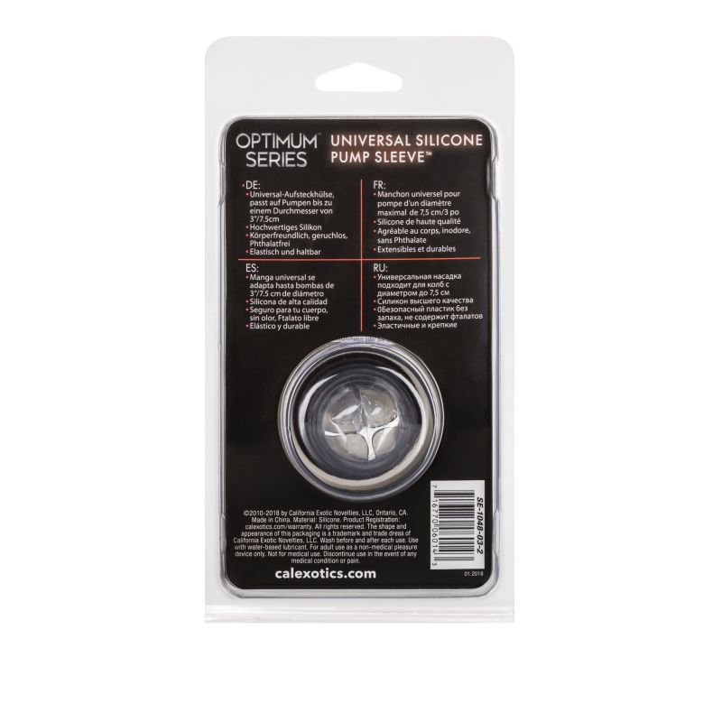 so stretch it over your favorite device’s cylinder for comfort and pleasure like never before.This pure silicone sleeve keeps your manhood comfortable and protected while you pump for a more relaxing and pleasurable experience. It’s body safe and unscented for total peace of mind. Premium silicone pairs with an incredibly durable 2.25-inch by 2.5-inch size to create a pump sleeve that stretches to fit your needs.