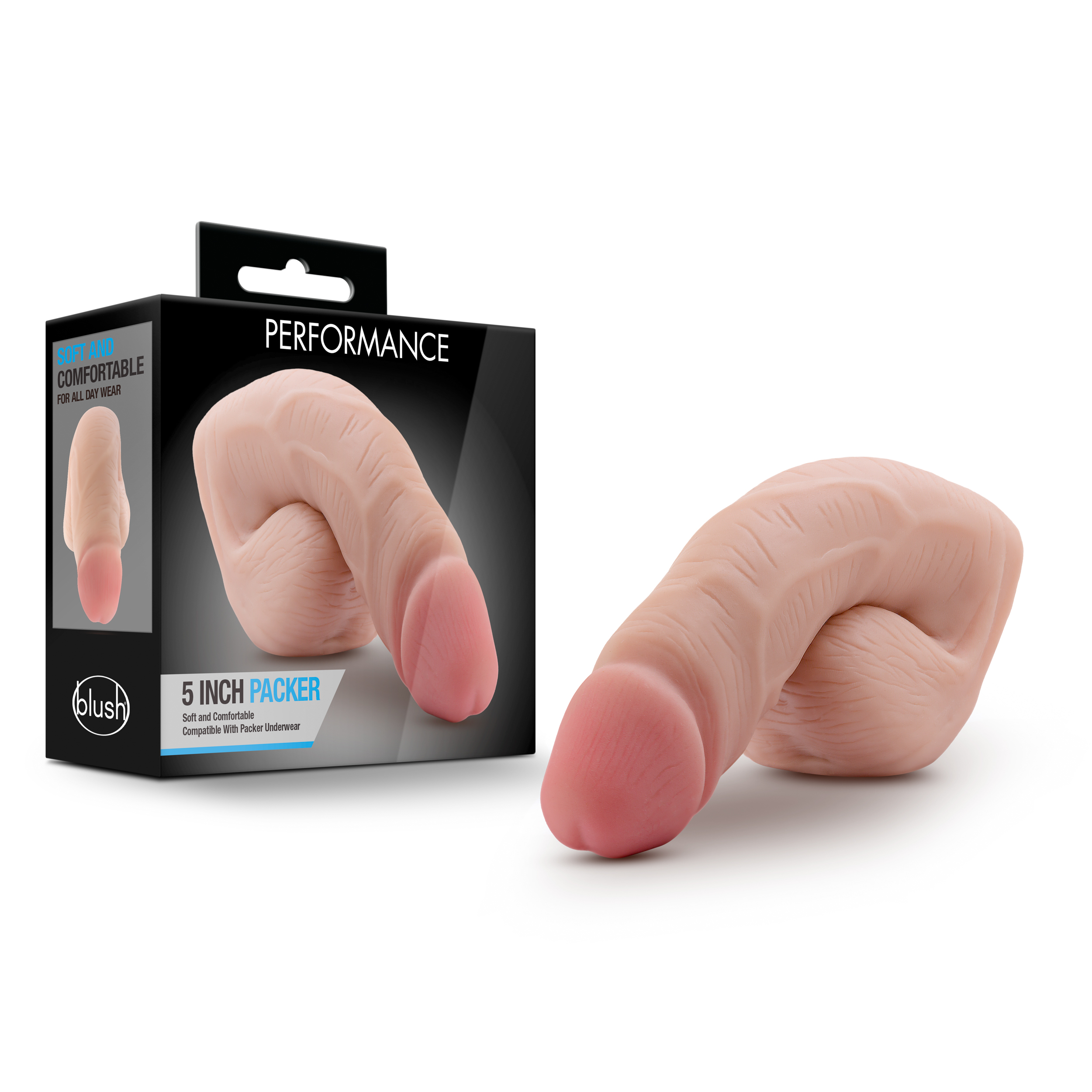 the 5 Inch Packer delivers realistic skin texture and tinted head for extra lifelike effect. Made of premium body safe TPE
