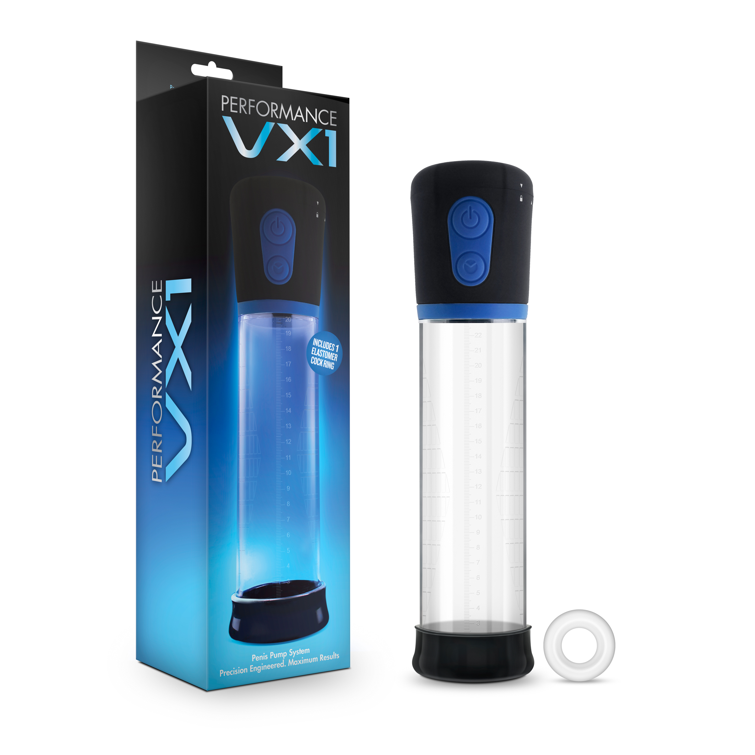 Performance VX1 is a high end gentlemen’s enhancement system that consists of a motorized pump vacuum chamber