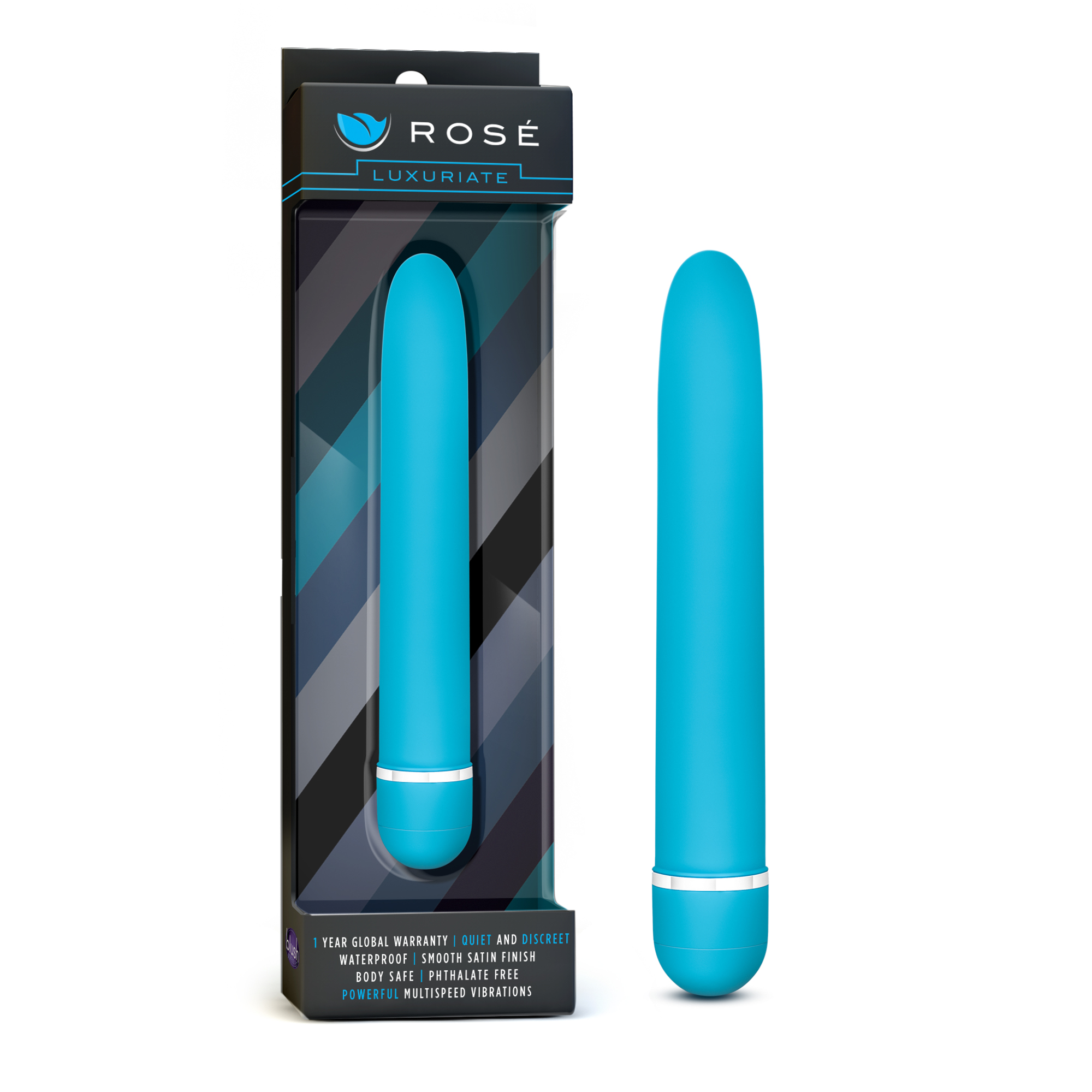 The classic vibrator gets a sleek makeover with our modern color palette and super-smooth satin finish. The multispeed vibrations are controlled by a simple twist of the dial at the base. Luxuriate is phthalates and latex free