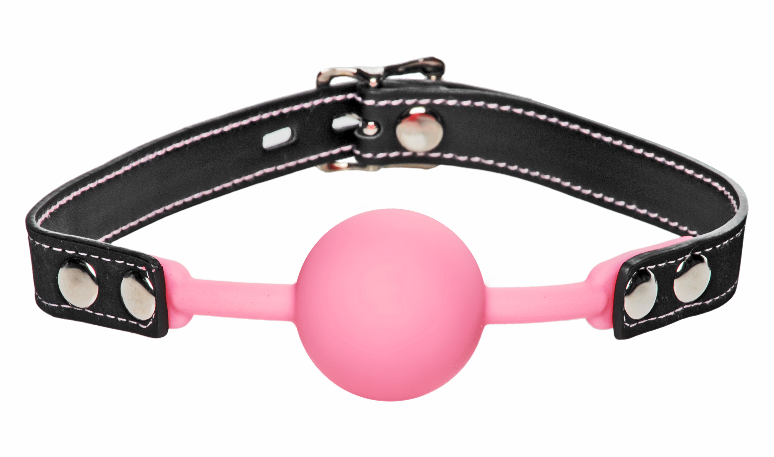 This glow-in-the-dark locking ball gag will leave a lasting impression.