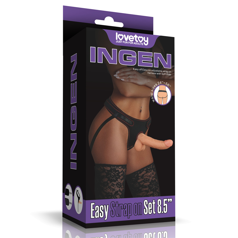 <p>Designed to fit different body shapes and sizes (suit for waist sizes 24''~56''). The well-designed strap on harness makes it one of the most comfortable and easiest strap-on in the market.The adjustable velcro sides and stretchy webbing create a perfect fit.Put it on or off is just a snap.</p>