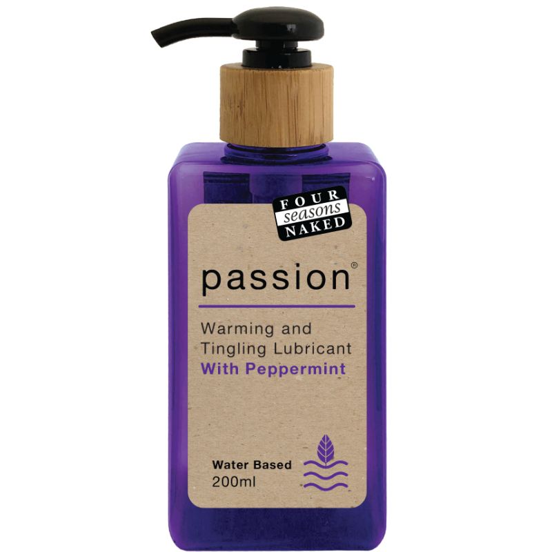<p>Four Seasons Passion is a long lasting peppermint lubricant which creates a warming and cooling tingling sensation to heighten your sensual pleasure.</p>