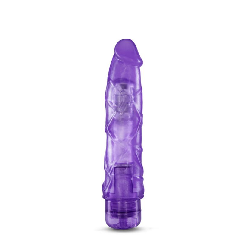 Blush Novelties B Yours Vibe 1 is an 9 inch realistic vibrator with veins and twist dial base for multi speed vibration.