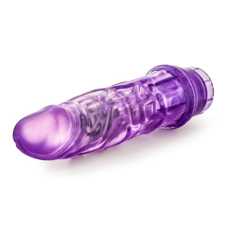Blush Novelties B Yours Vibe 3 is a 7.25 inch realistic vibrator with veins and twist dial base for multi-speed vibration