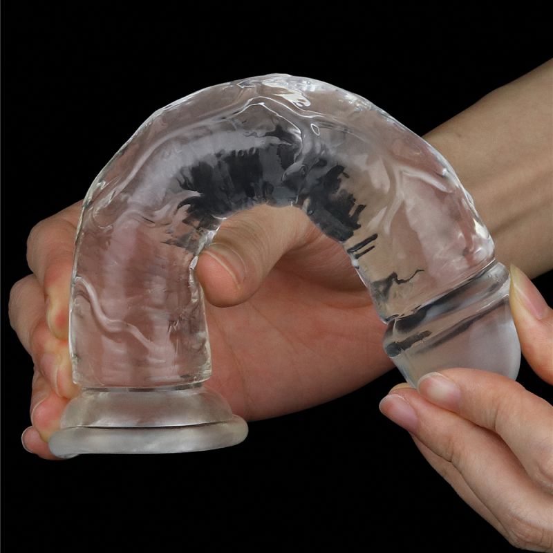 Sculpted for super realism and uniquely curved for maximum sensations. This skin safe transparent toy is an ideal choice for sex toy players. It will inspire your sex play with exciting possibilities and endless enjoyment.
