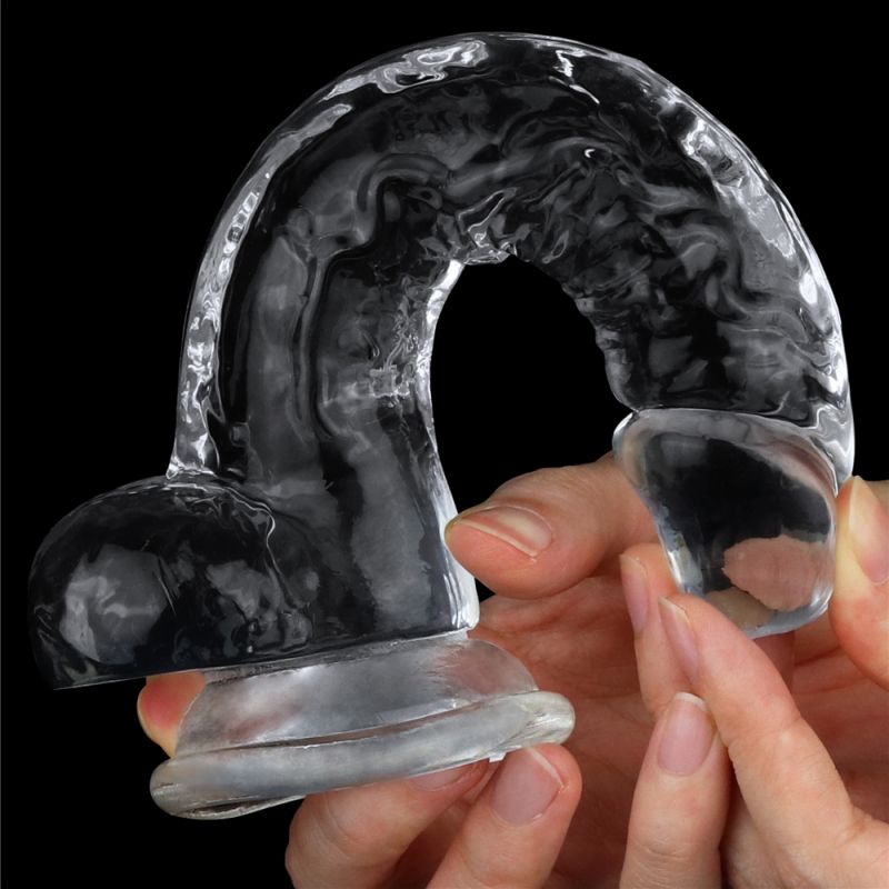 Sculpted for super realism and uniquely curved for maximum sensations. This skin safe transparent toy is an ideal choice for sex toy players. It will inspire your sex play with exciting possibilities and endless enjoyment.