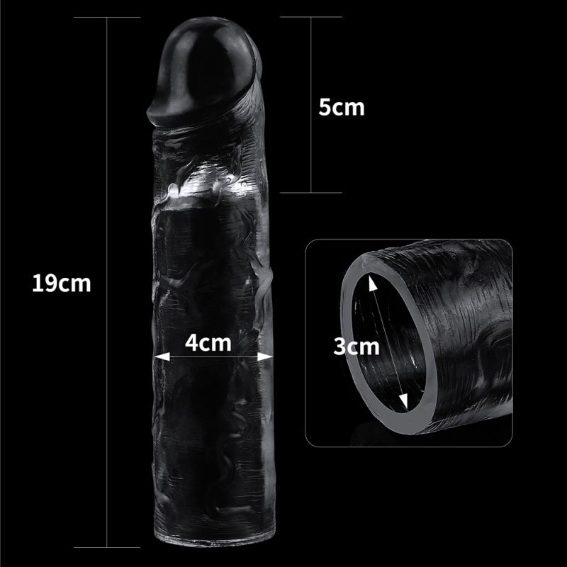 Sculpted for super realism and uniquely curved for maximum sensations this skin safe transparent toy is an ideal choice for sex toy players.