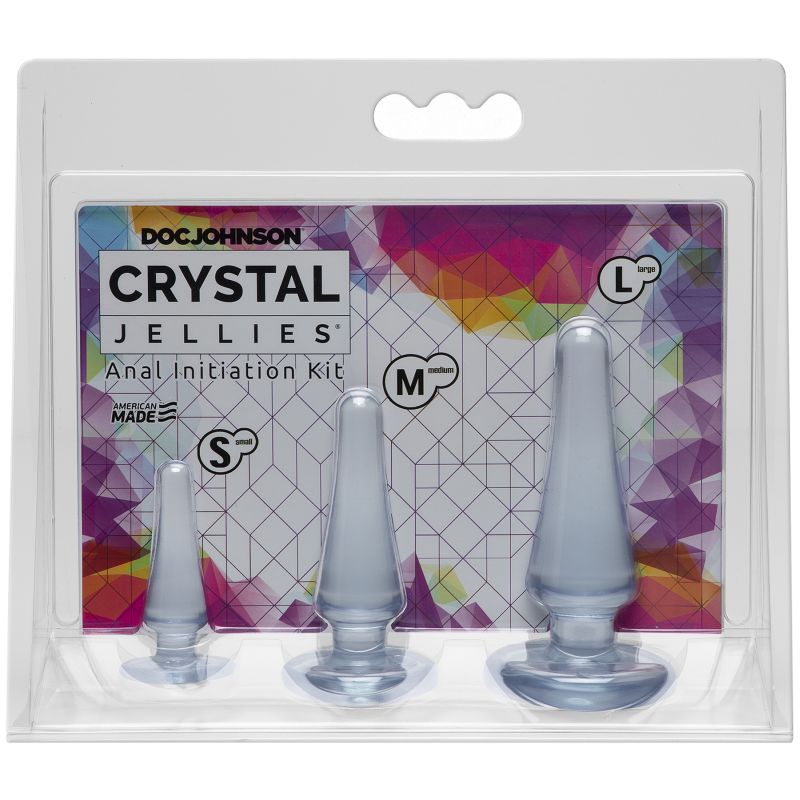 The Crystal Jellies Anal Initiation Kit allows beginners to ease into backdoor play while enjoying each stage of intensity and fullness.