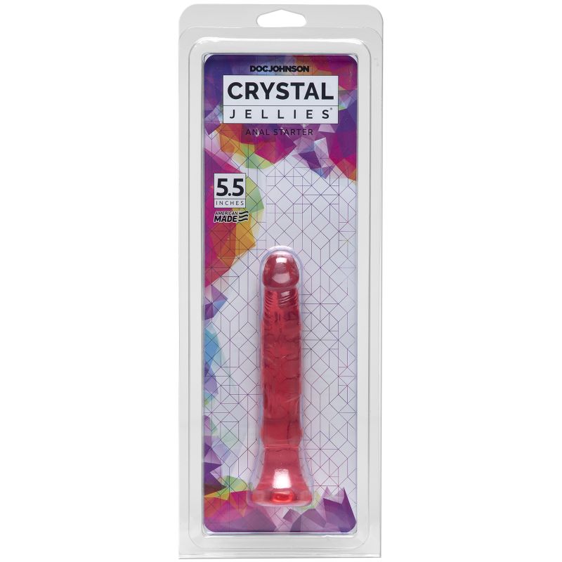 Doc Johnsons 5.5 inch Crystal Jellies Anal Starter is a soft and flexible erotic tool that is perfect for anal enjoyment.