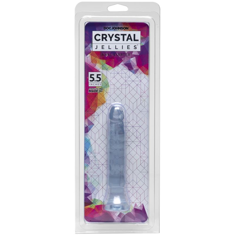 Doc Johnsons 5.5 inch Crystal Jellies Anal Starter is a soft and flexible erotic tool that is perfect for anal enjoyment.