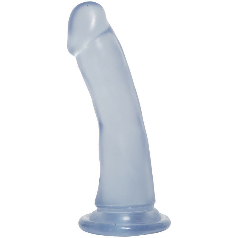 <p>The sheer body safe material shimmers in an assortment of beautiful crystalline tones from the firm rounded head to a built in suction cup base that seamlessly enables hands free fun.</p>