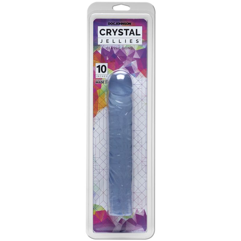 Doc Johnsons 10 inch Crystal Jellies Classic is a soft and flexible variation of the original dong that started it all.