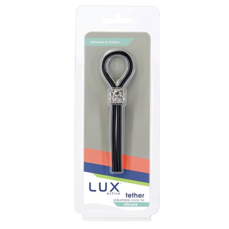secure fit. Tether is Lux Active’s adjustable cock tie made from premium