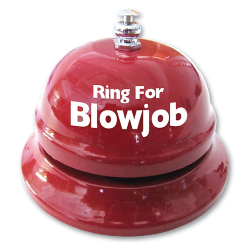 <p>Ring for a blowjob. Communicate your needs through a ring of a bell.</p>