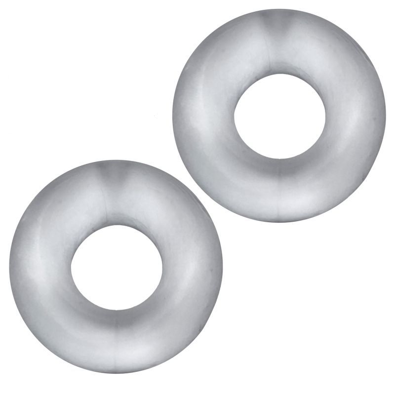 2 firm grip cockrings that will not roll they flatten out as you stretch