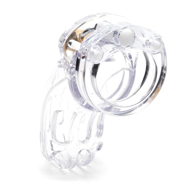 The Curve Chastity device is designed for the well endowed. The Curve is newly updated to incorporate the larger cage from the Classic Curve model