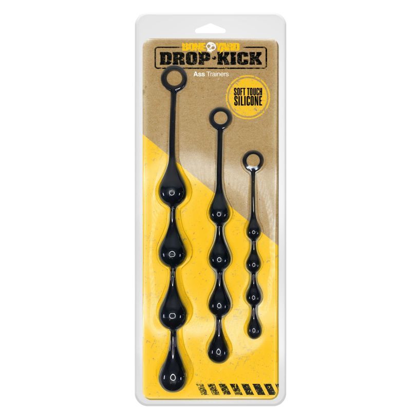 <p>The ring grip handle ensures the set will go no further than you want it to. Four weighted beads connected by stretchy and flexible silicone from handle to tip. Absolutely no filler.</p>
