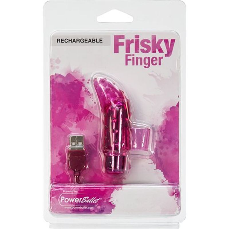 the Frisky Finger fits securely on your hand and offers strong