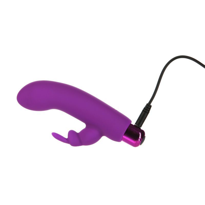 Experience 2 in 1 pleasure with the multifunction vibrating bullet that comes suited up in a removable rabbit sleeve