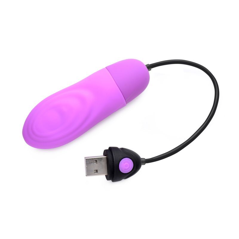 7X Pulsing Rechargeable Bullet Purple - Image 3