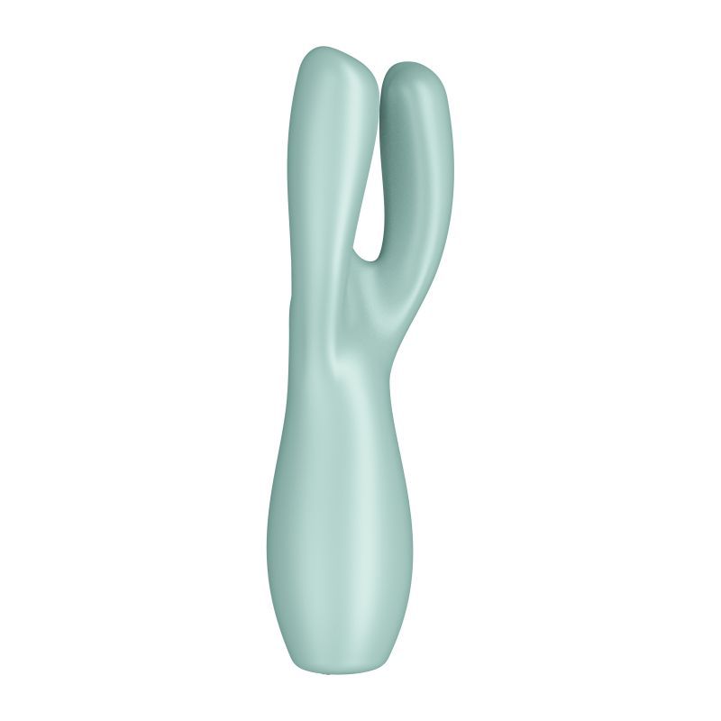 Great for consumers that love lay on massagers.Threesome 3 is a Powerful lay-on vibrator for external clitoral/labia stimulation.This beauty features a firm body with flexible arms that can be adjusted to hit all the right spots. Each arm contains a motor for deep and strong vibrations. 2 modes x 12 vibration programs.Features: