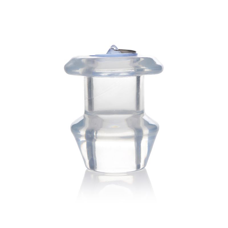 Stretch them open wide and plug them up how you wish! With this clear and hollow anal dilator