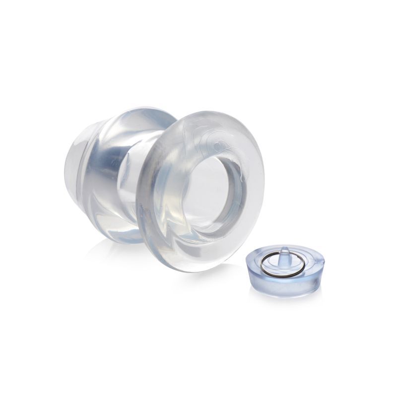 you can enjoy having fun with anal plugs and anal sex all in one! The dilator opens the anal cavity wide so the wearer can enjoy a satisfying stretch. The toy can be plugged up using the removable plug