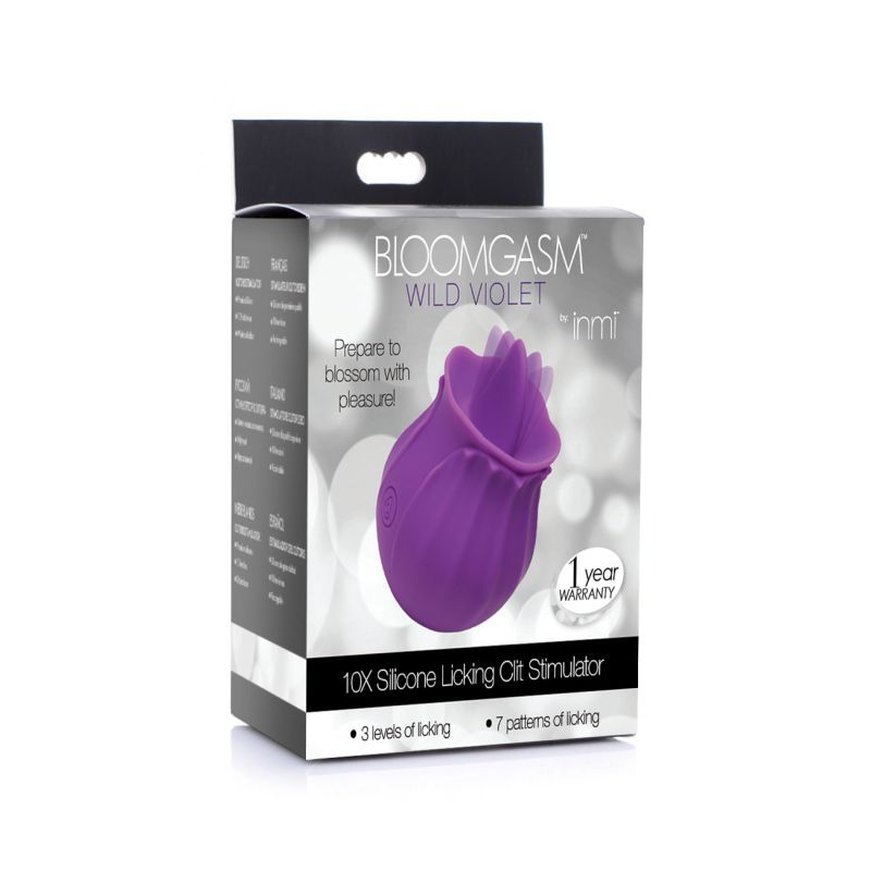 Prepare to blossom with pleasure with this violet-shaped Bloomgasm Silicone Licking Clit Stimulator! This Wild Violet clit flicker fits neatly in your hands so you can play and explore in comfort - perfect for use on your own or with your partner. Combine this licking violet with a penetration toy or use during intercourse and elevate your pleasure!
