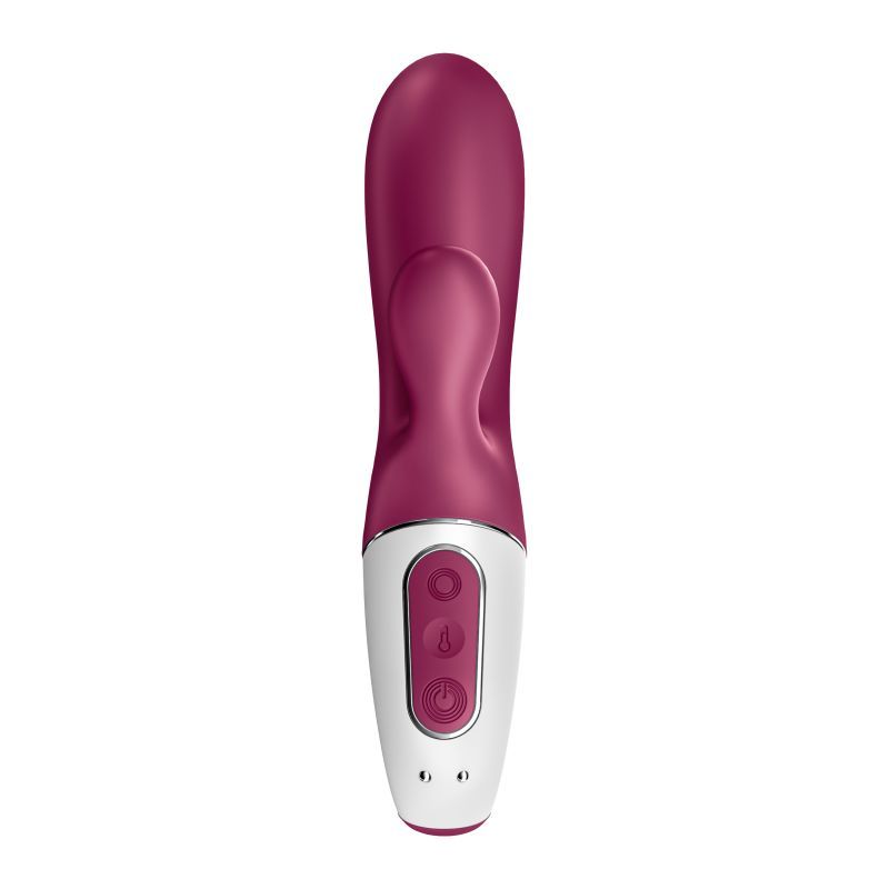 This vibrator has a rounded tip for simultaneous G-spot & clitoral stimulation and a voluminous shape for a broader stimulation.